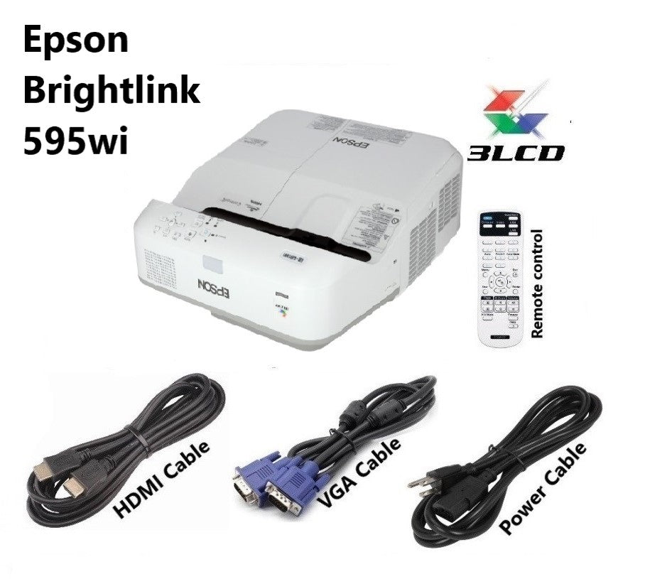 Refurbished Epson Brightlink 595wi Ultra Short Throw Projector