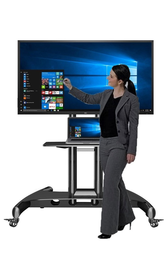Smart Board, interactive whiteboard in use on a mobile floor stand.