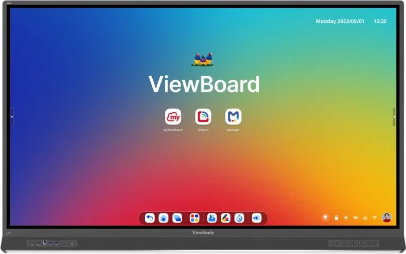 ViewSonic ViewBoard IFP7553-ED-M 75" UHD 4K Touchscreen Commercial Monitor (TAA Compliant)
