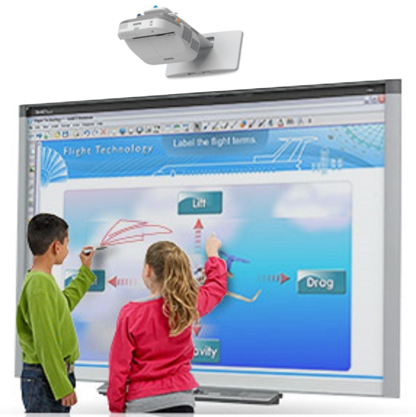 Smart Board Interactive Whiteboard SBX800 System for classroom