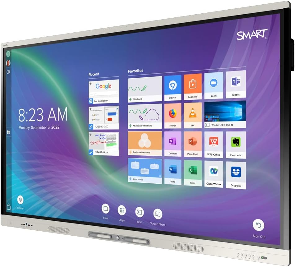 SMART Board MX065-V2 Series Interactive Whiteboard Display for classroom