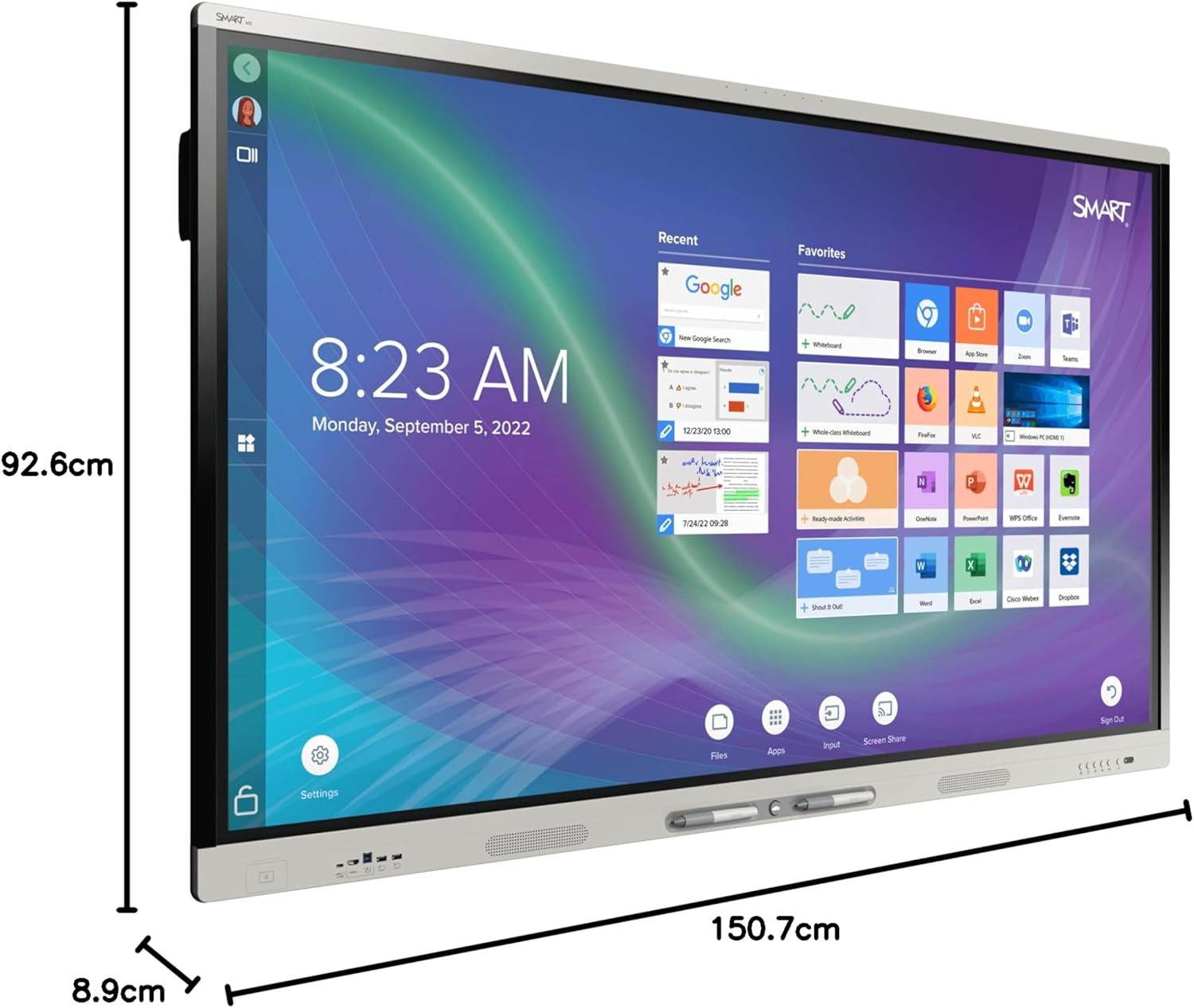 SMART Board MX Series-V5 Pro interactive display with iQ