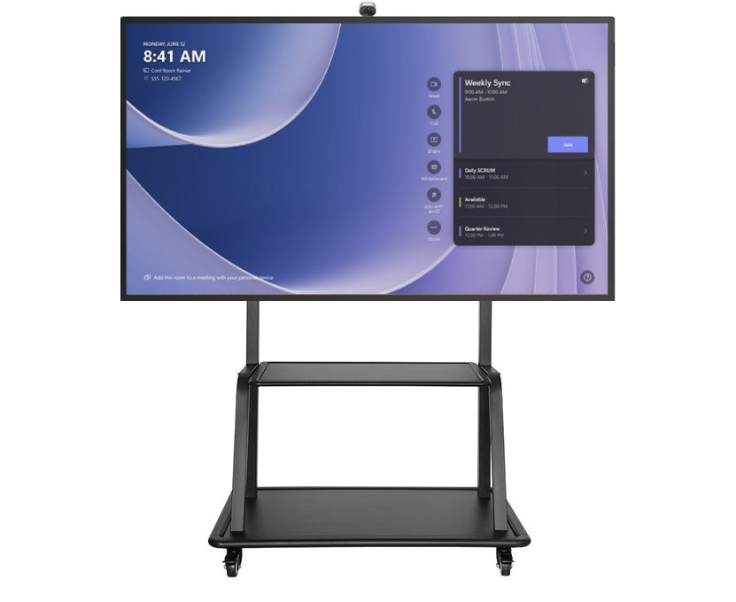 Mobile Floor Stand for Microsoft Hub Interactive monitors