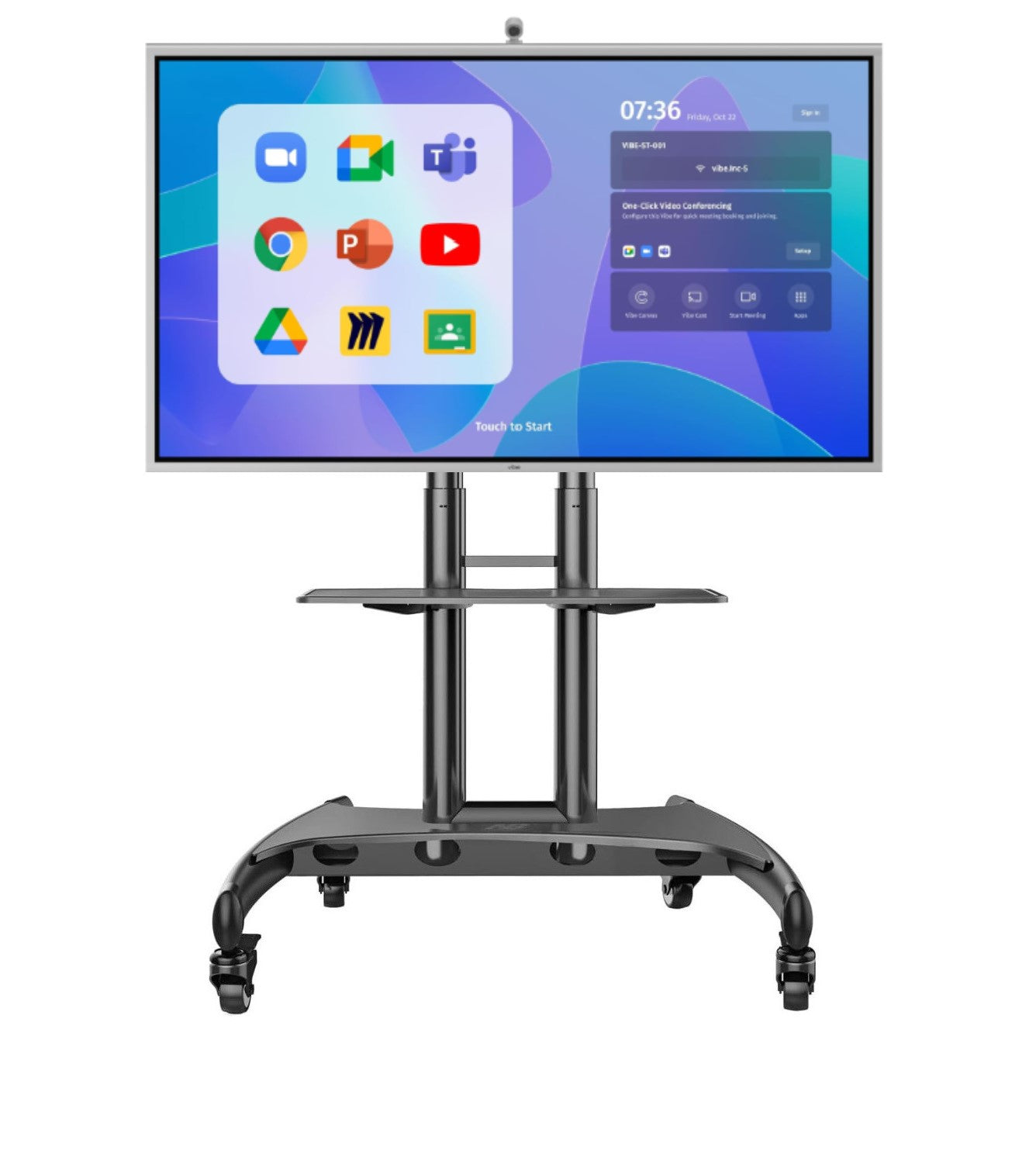 Mobile Floor Stand for Vibe Boards (2 yrs guarantee)