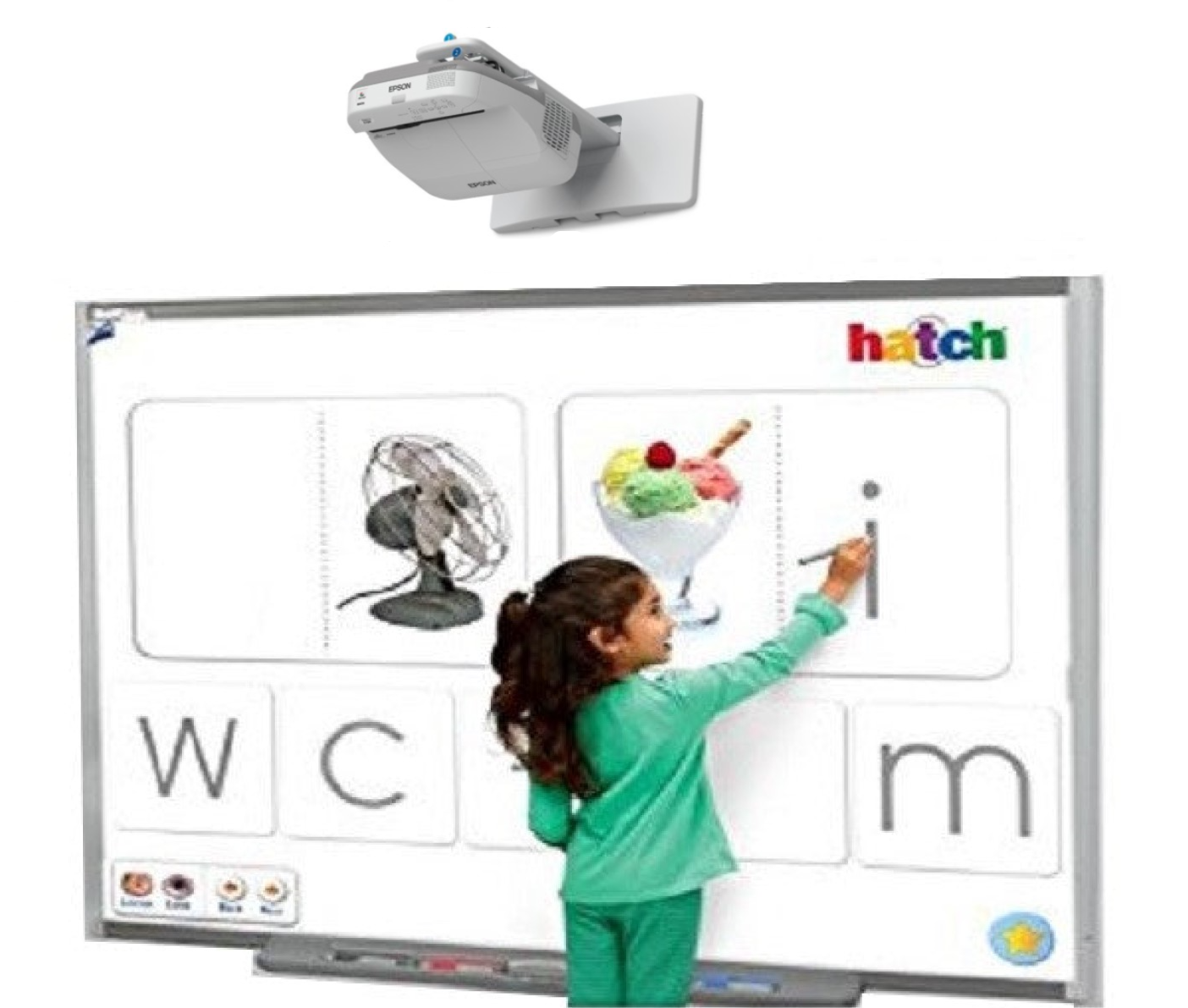 Refurbished Interactive Smart Board SB680 Series With NEC UM330 projector