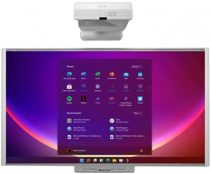 Smart Board, interactive whiteboard in use.