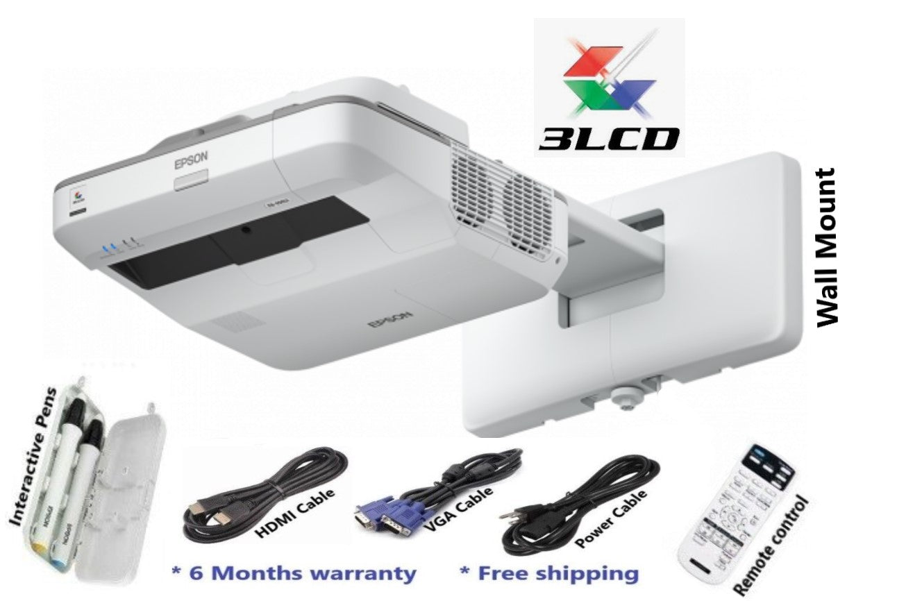 Epson BrightLink 696Ui Full HD 3LCD Ultra Short-throw interactive projector (Refurbished)