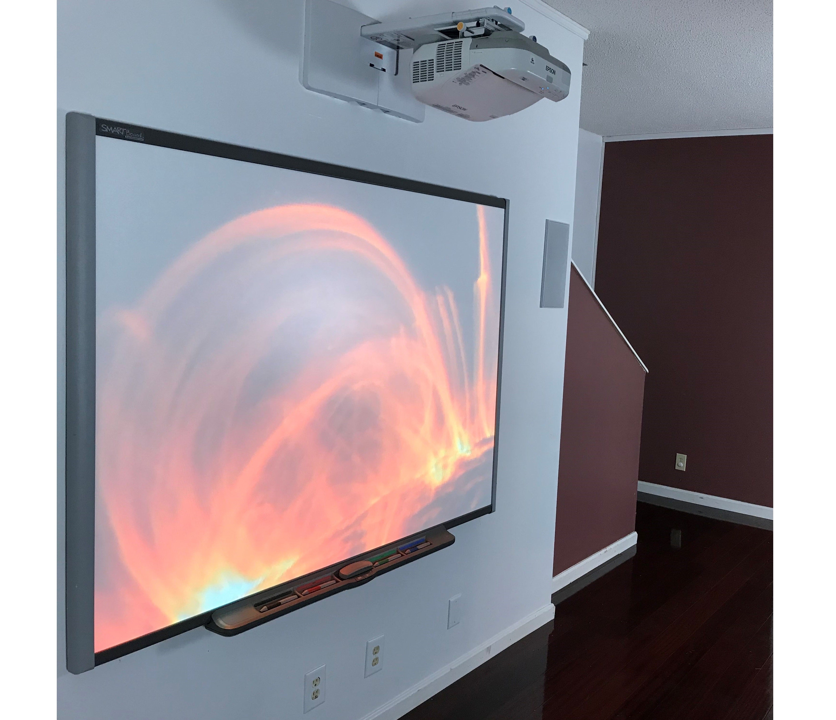 Smart Board, interactive whiteboard in use.