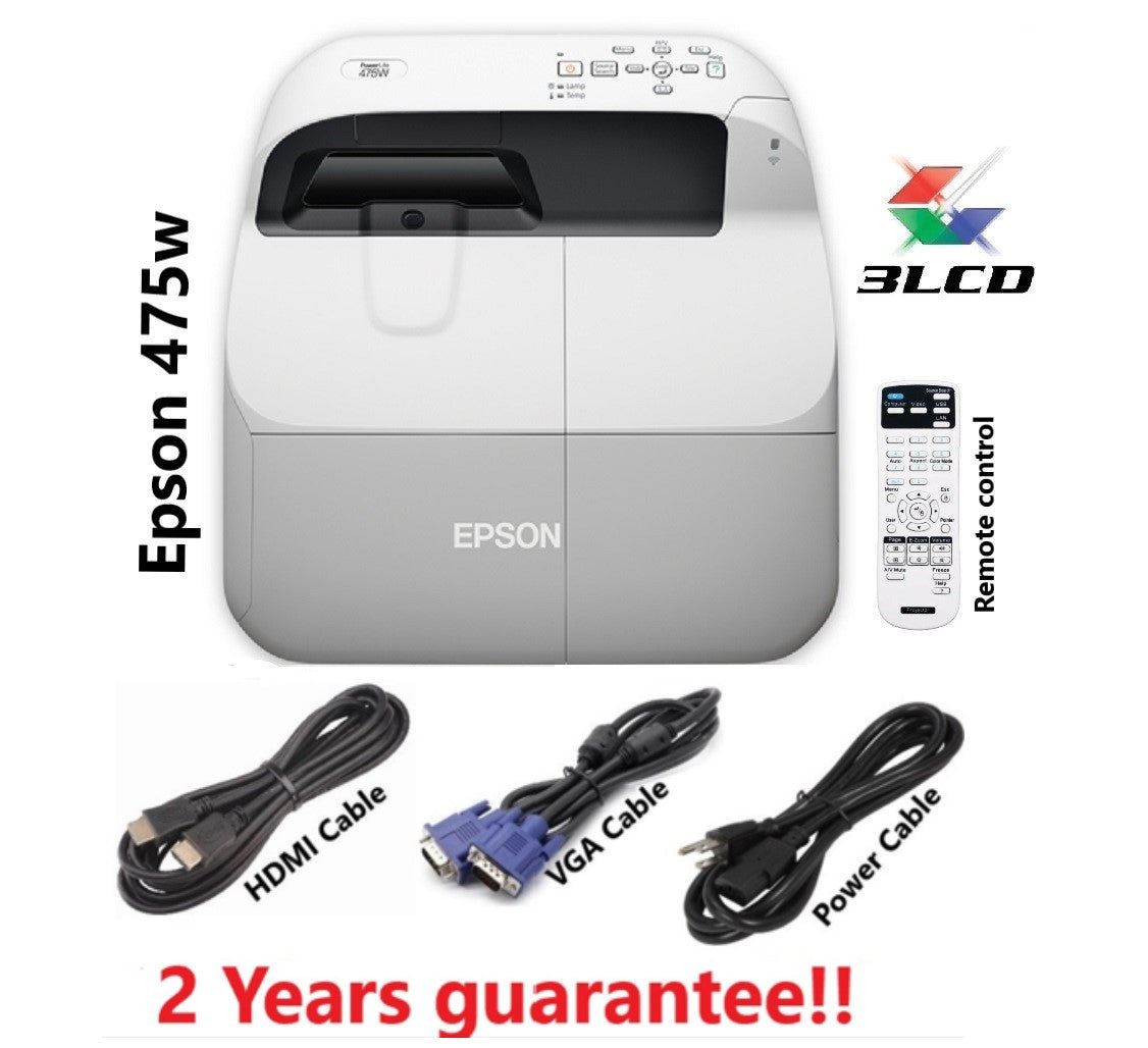 Refurbished Epson Powerlite 475w ultra short throw projector (2 yrs guarantee)