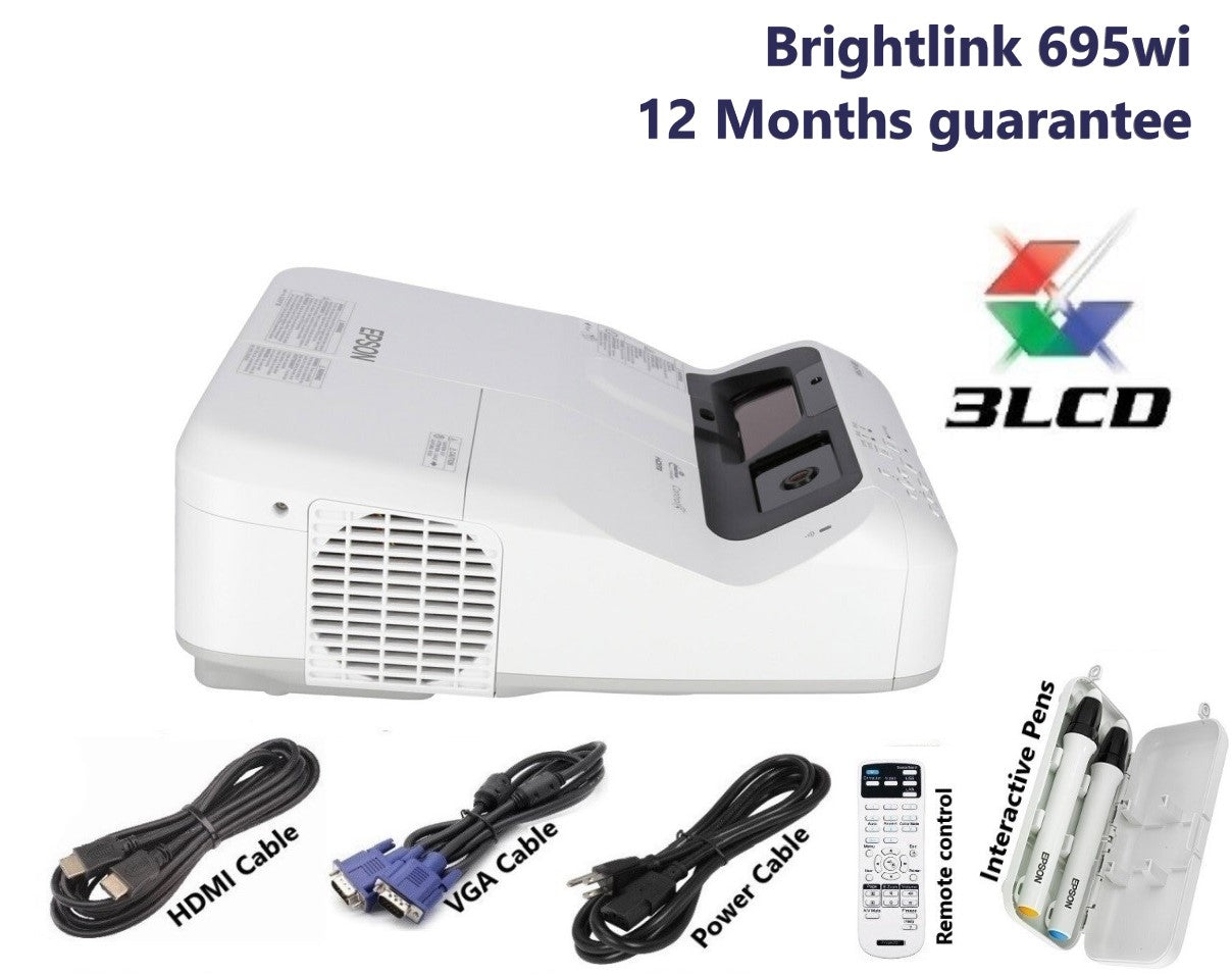 Refurbished Epson BrightLink 695Wi WXGA 3LCD Ultra Short-throw Interactive Display