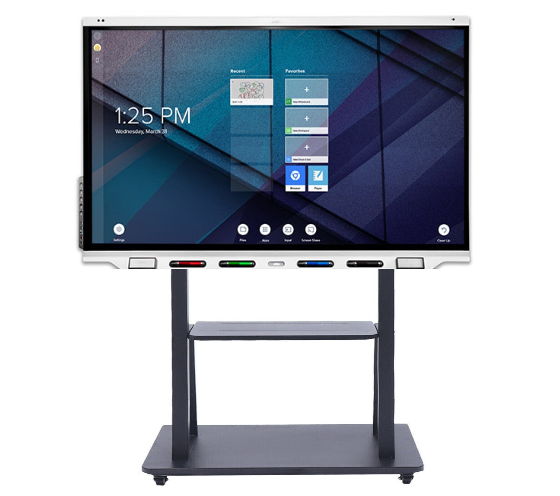 Heavy-Duty Mobile Stand for Smart Technologies  Smart Board Displays