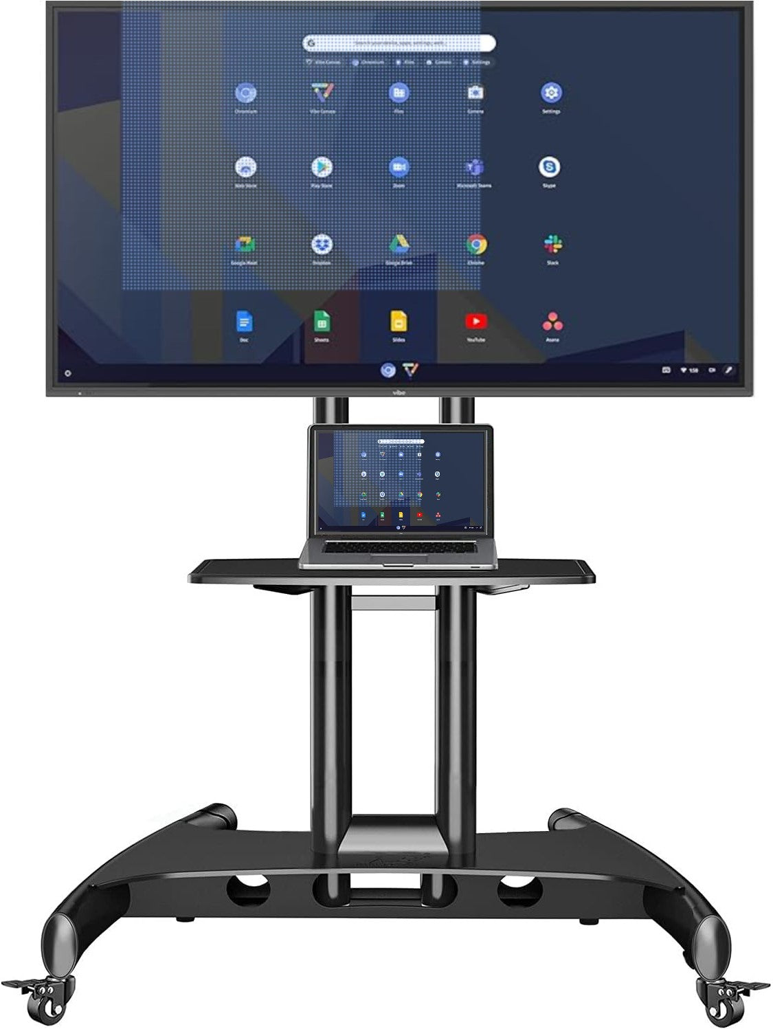 Mobile Floor Stand for Smart Boards and Interactive Whiteboards (2 yrs guarantee)