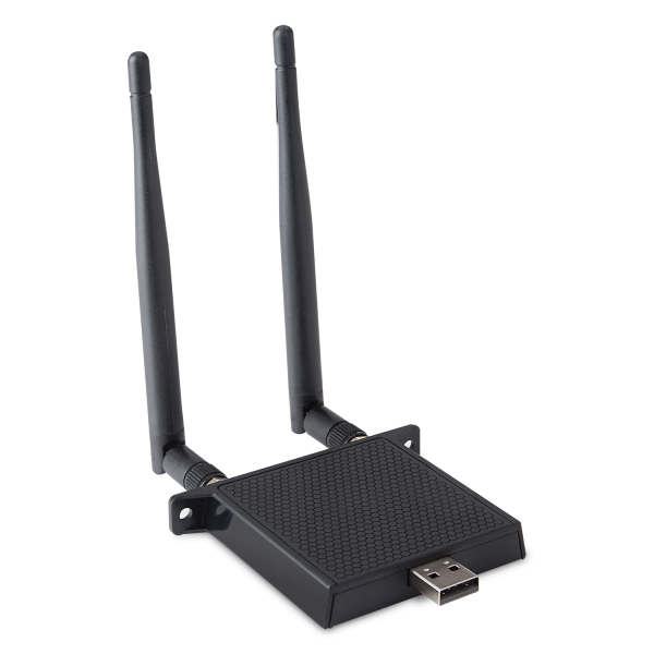 WIFI-001 wireless AC Adapter of the ViewSonic IFP7552-E4 ViewBoard Bundle with 75in ViewBoard IFP7552 4K Interactive Flat Panel, a LB-WIFI-001 wireless AC Adapter, and a VB-STND-005 Mobile Trolley Cart