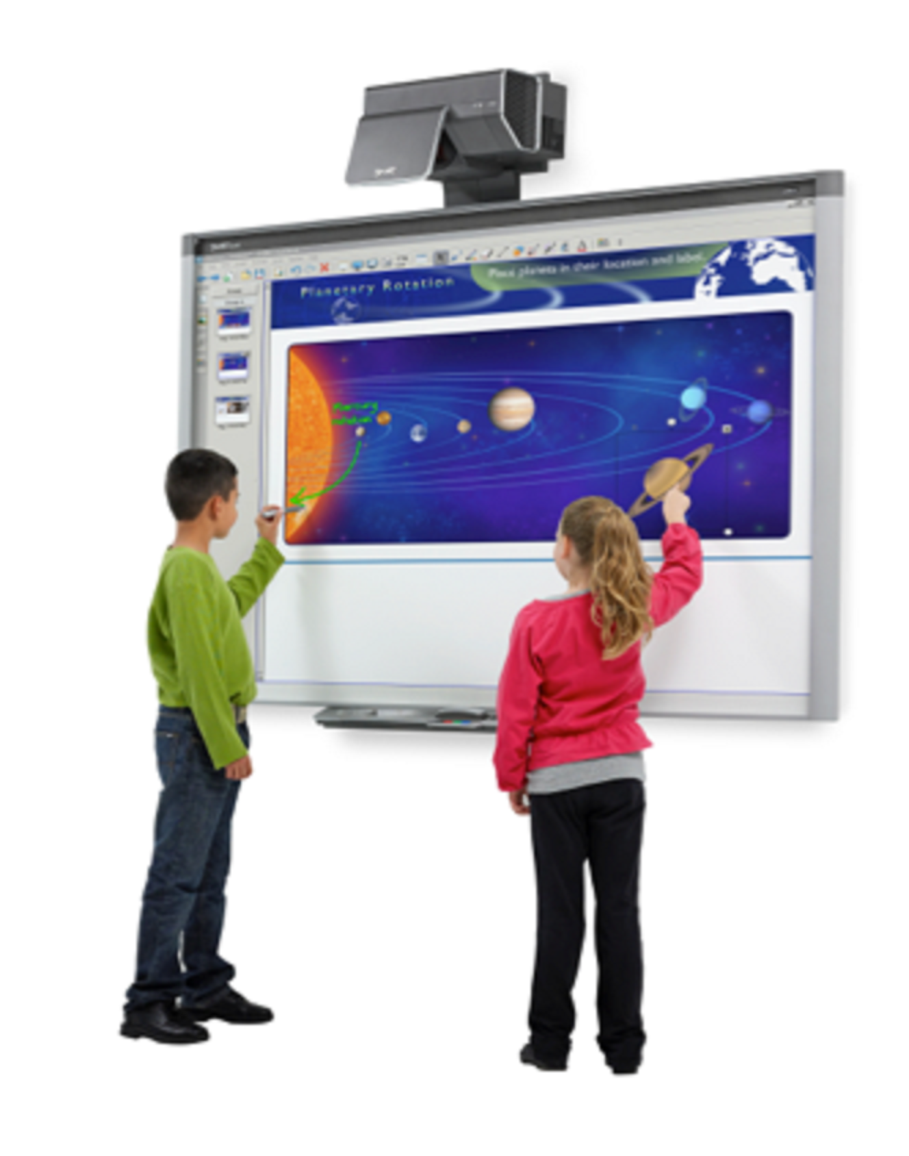 Interactive Smart Board SB685 and Short throw projector_